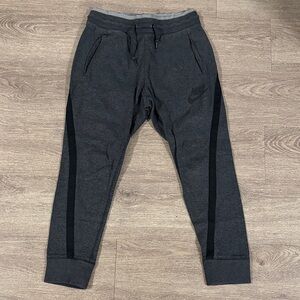 Nike Gray and Black Track Pants